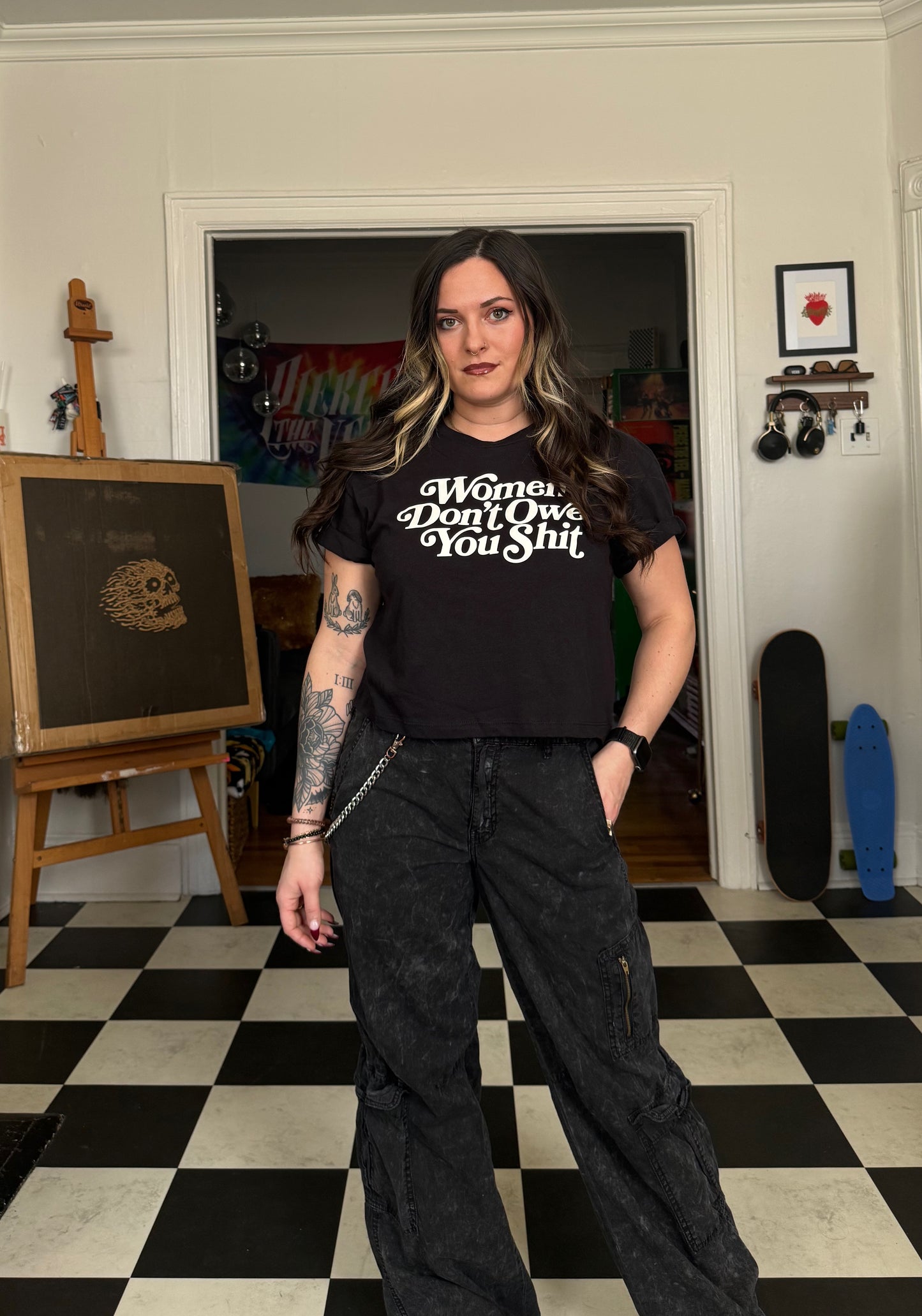 Women Don't Owe You Shit Crop Top