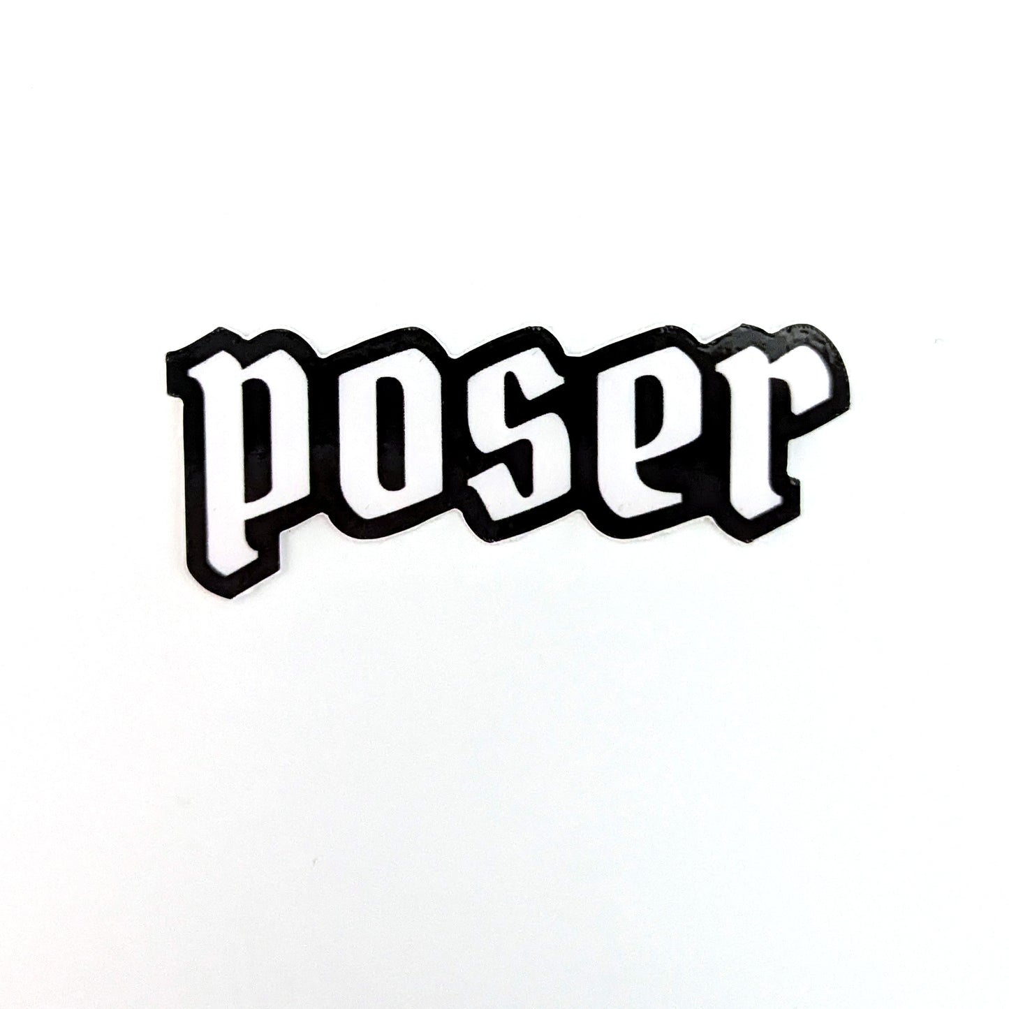 Poser sticker