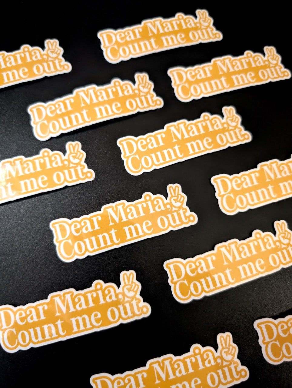 Dear Maria, Count Me Out Pop Punk Vinyl Sticker