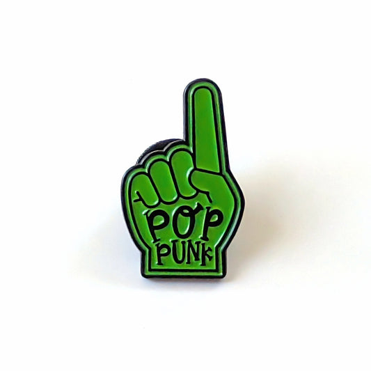 Pop Punk Finger Enamel Pin