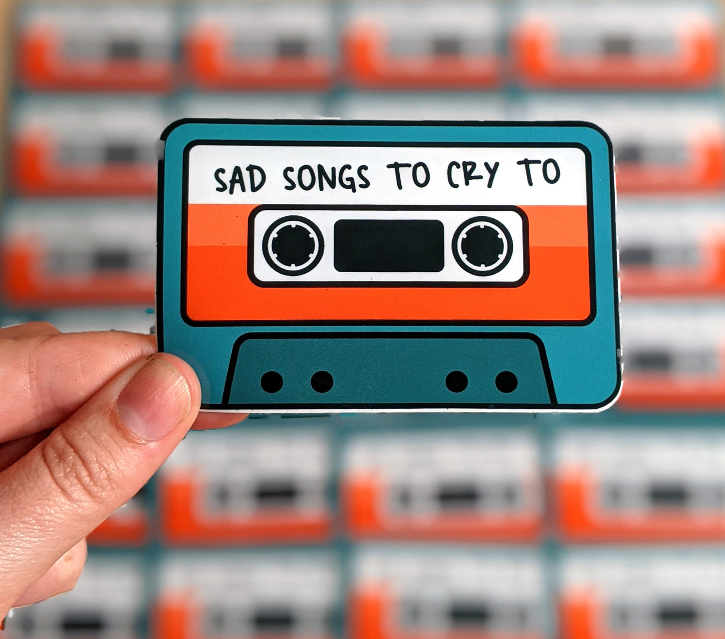 Sad Songs to Cry to Mixtape Sticker