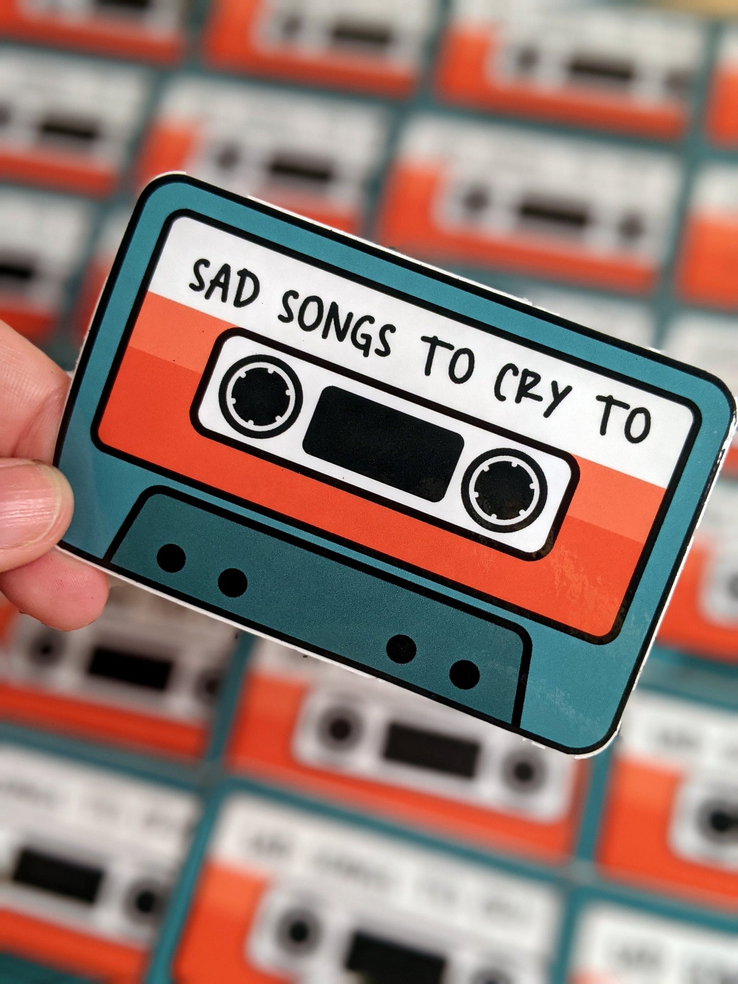 Sad Songs to Cry to Mixtape Sticker