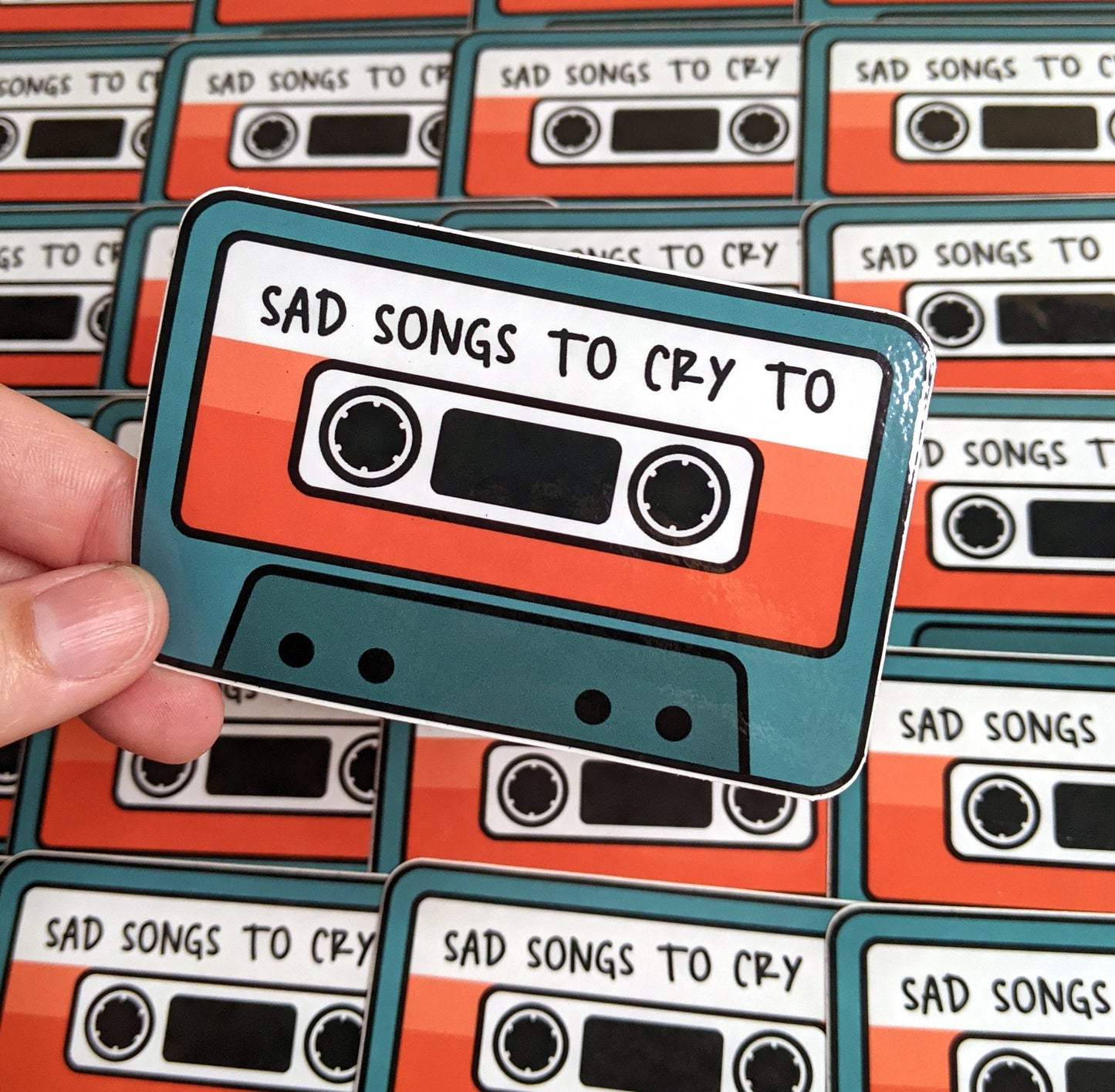 Sad Songs to Cry to Mixtape Sticker