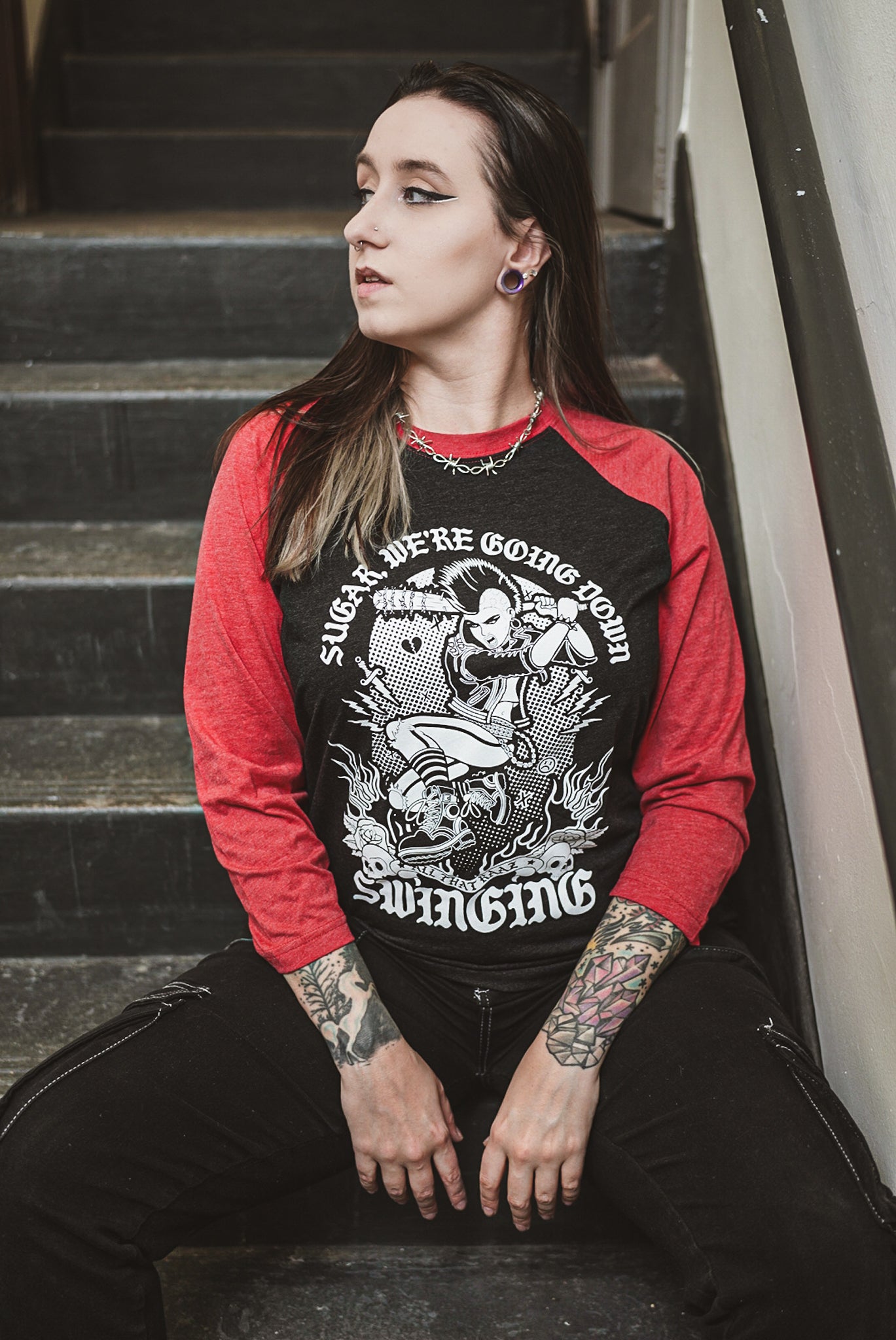 Sugar, We're Going Down Swinging Raglan