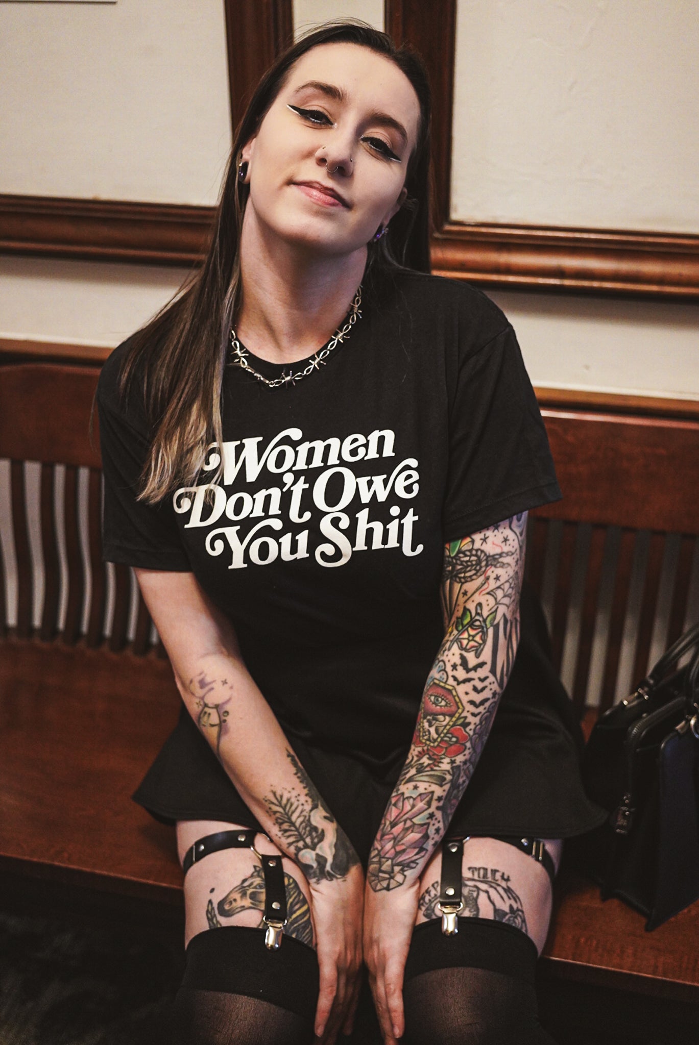 Women Don't Owe You Shit Crop Top