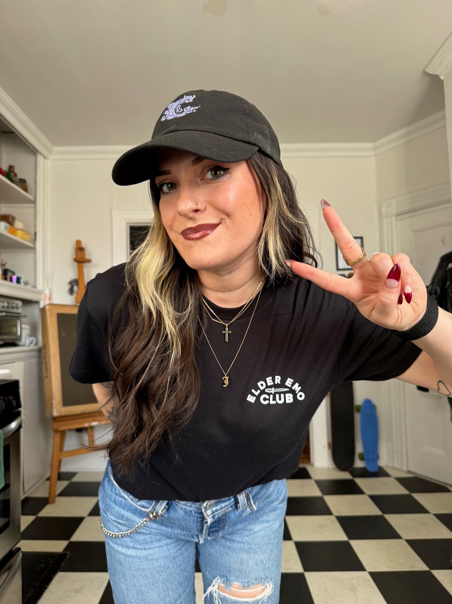 Elder Emo Club Crop Top