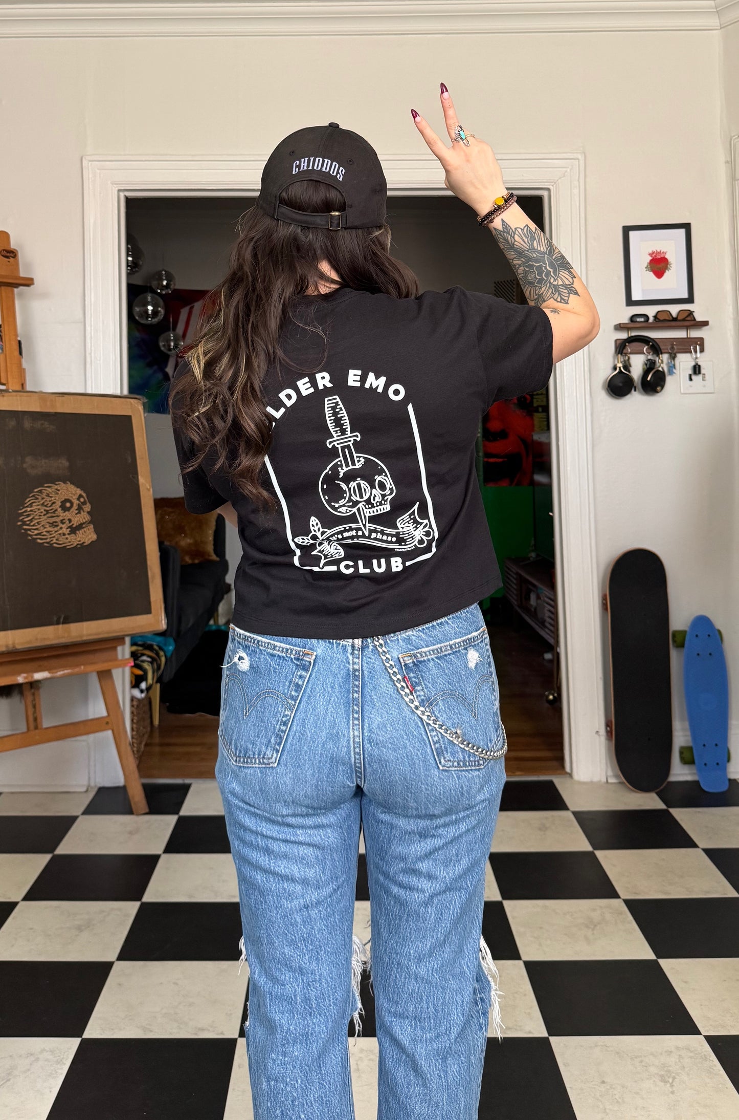 Elder Emo Club Crop Top