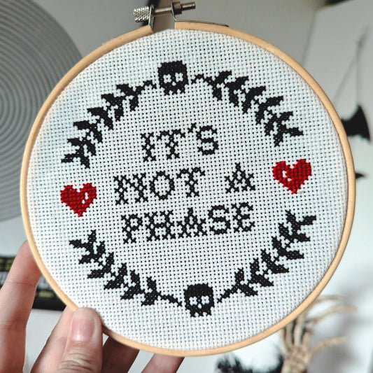 It's Not A Phase Cross Stitch (red)