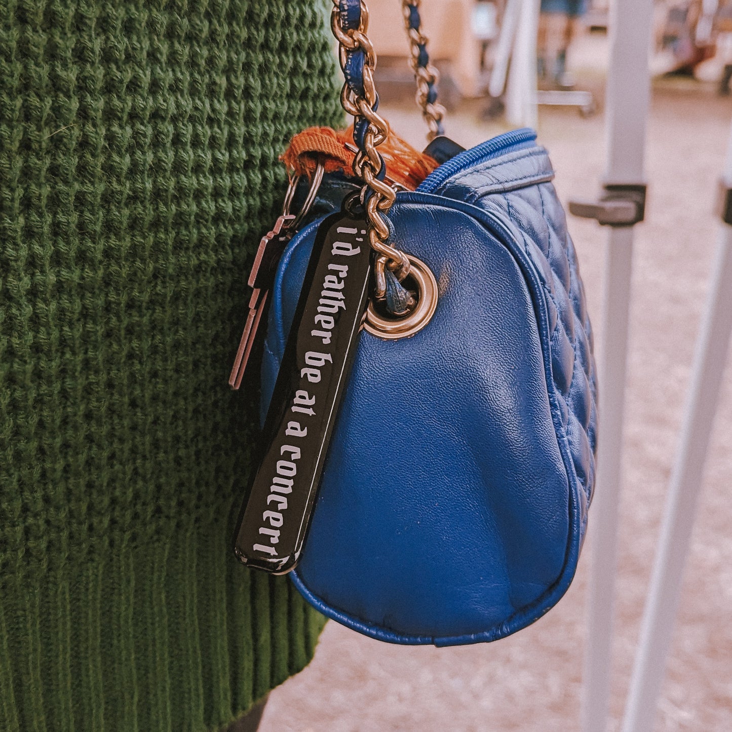 I'd Rather be at a Concert Keychain