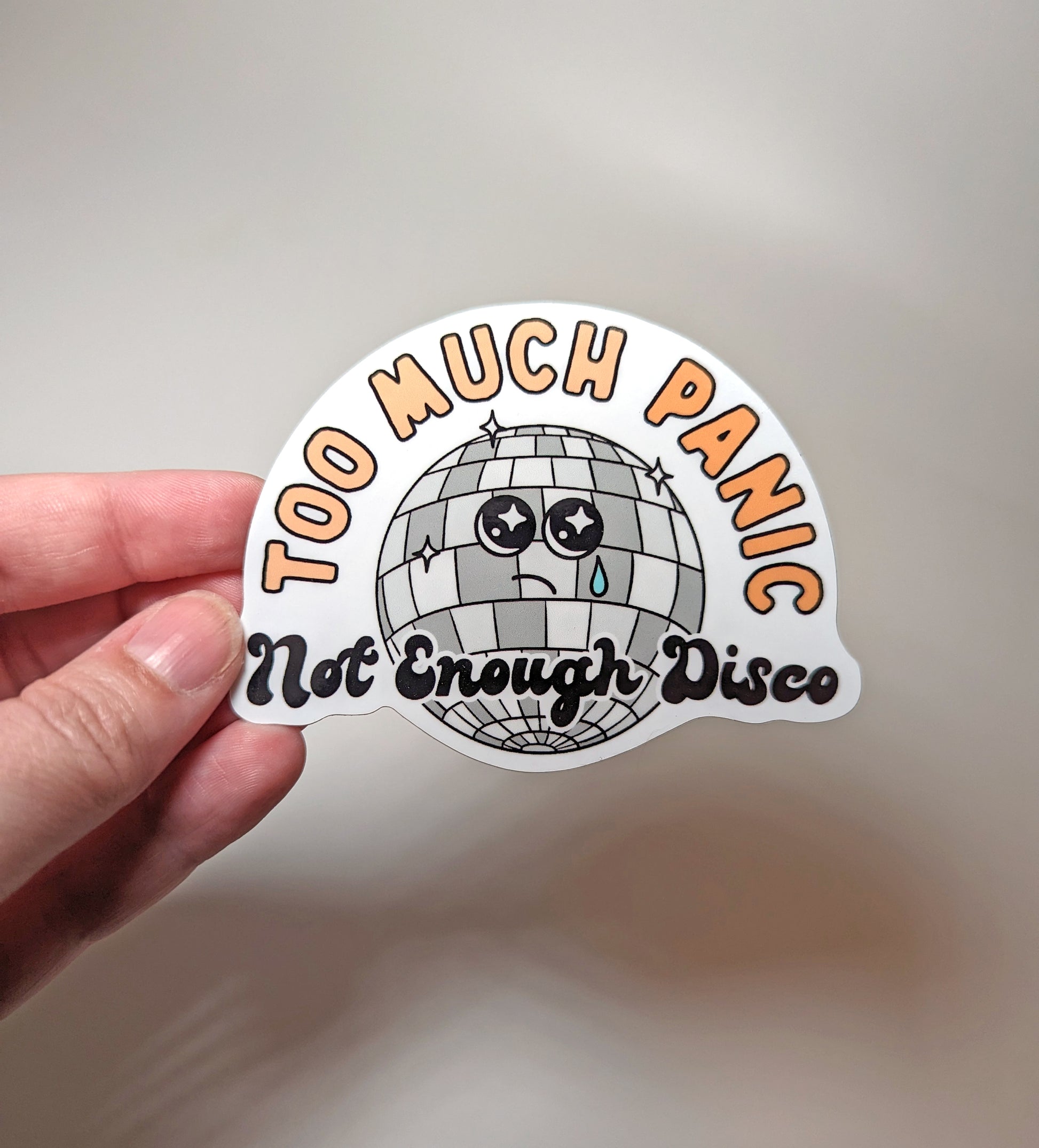 All Panic No Disco Sticker