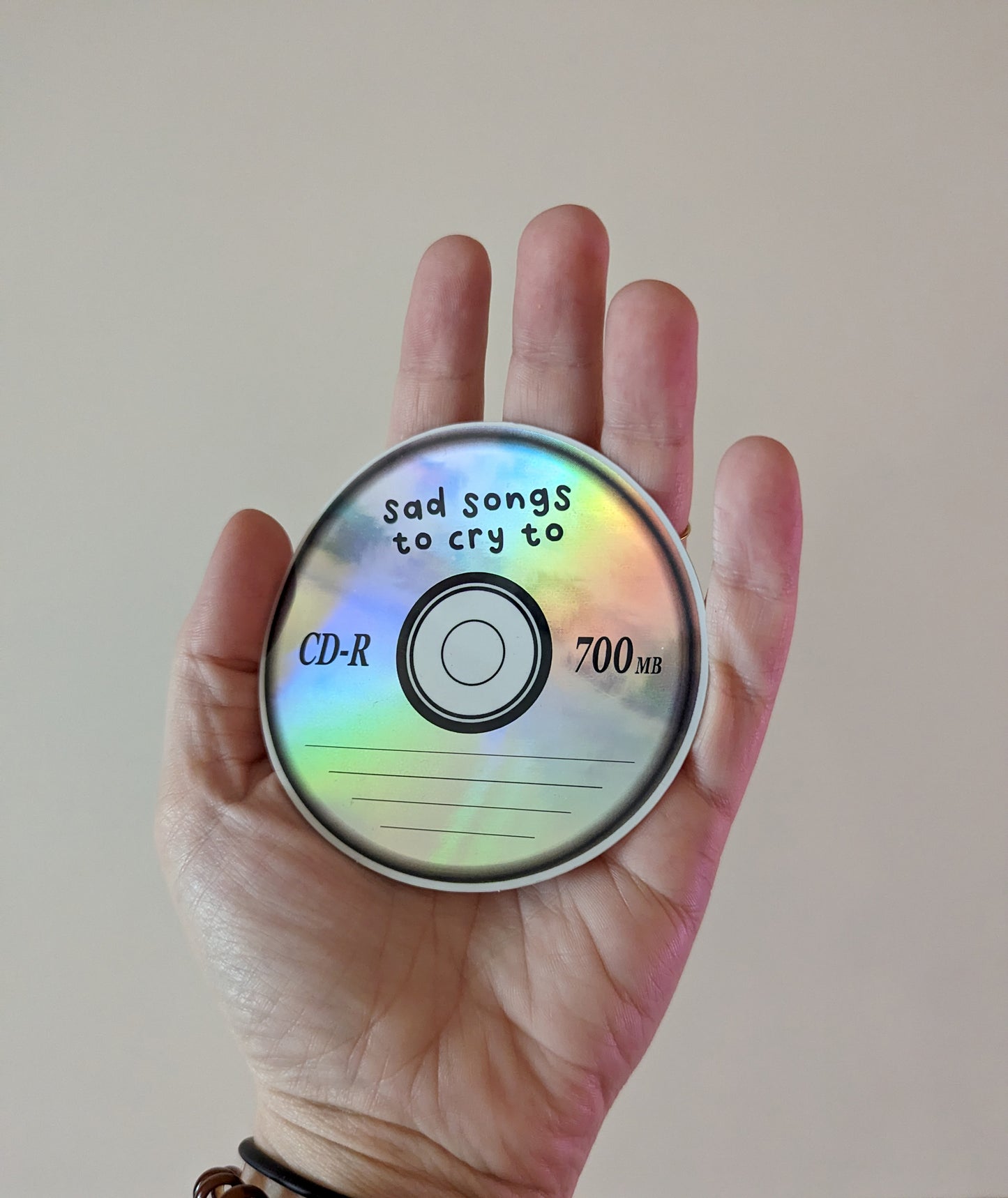 Sad Songs to Cry To CD Sticker