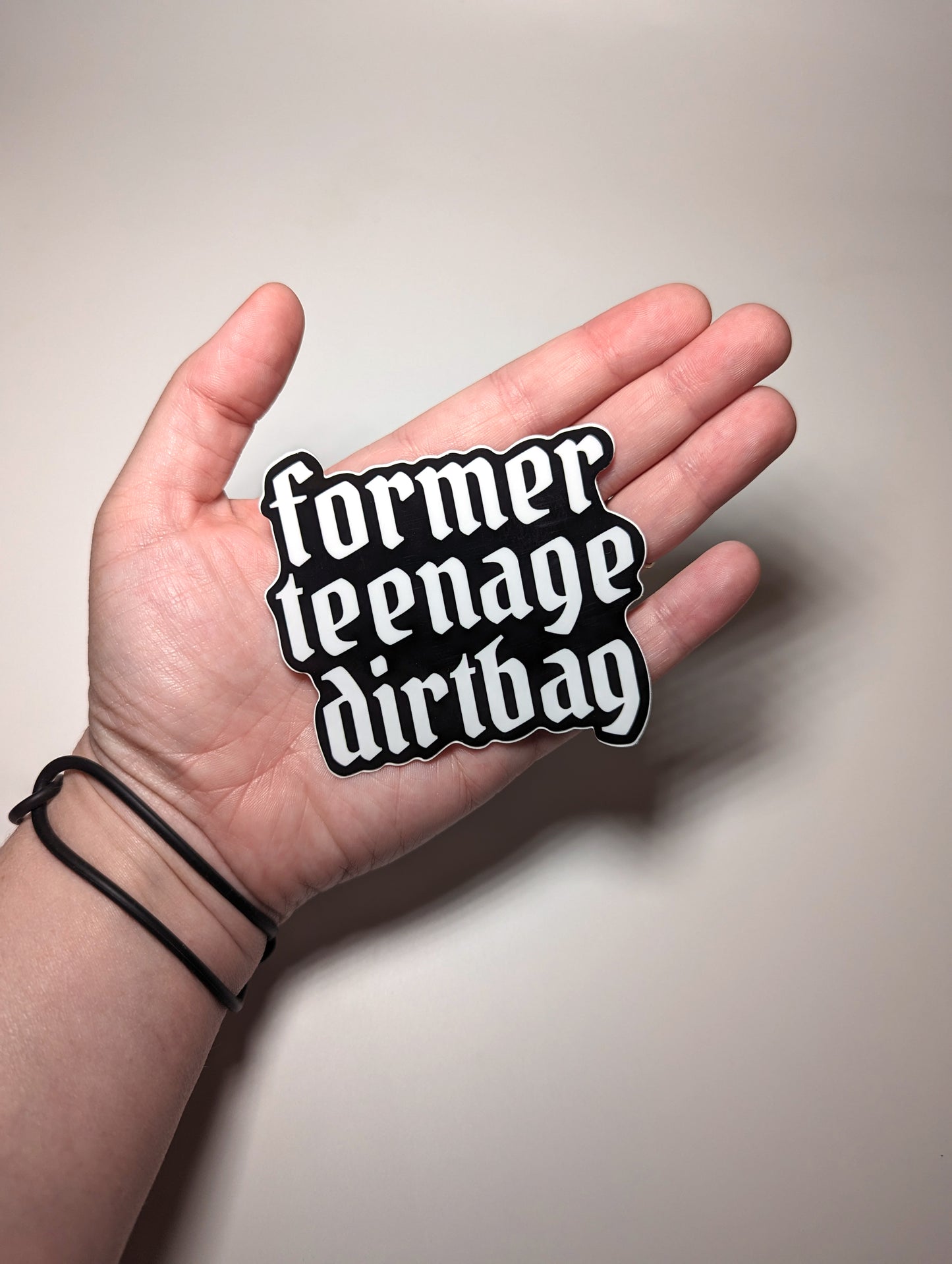 Former Teenage Dirtbag sticker