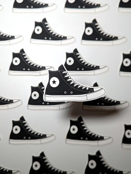 High-top shoe sticker