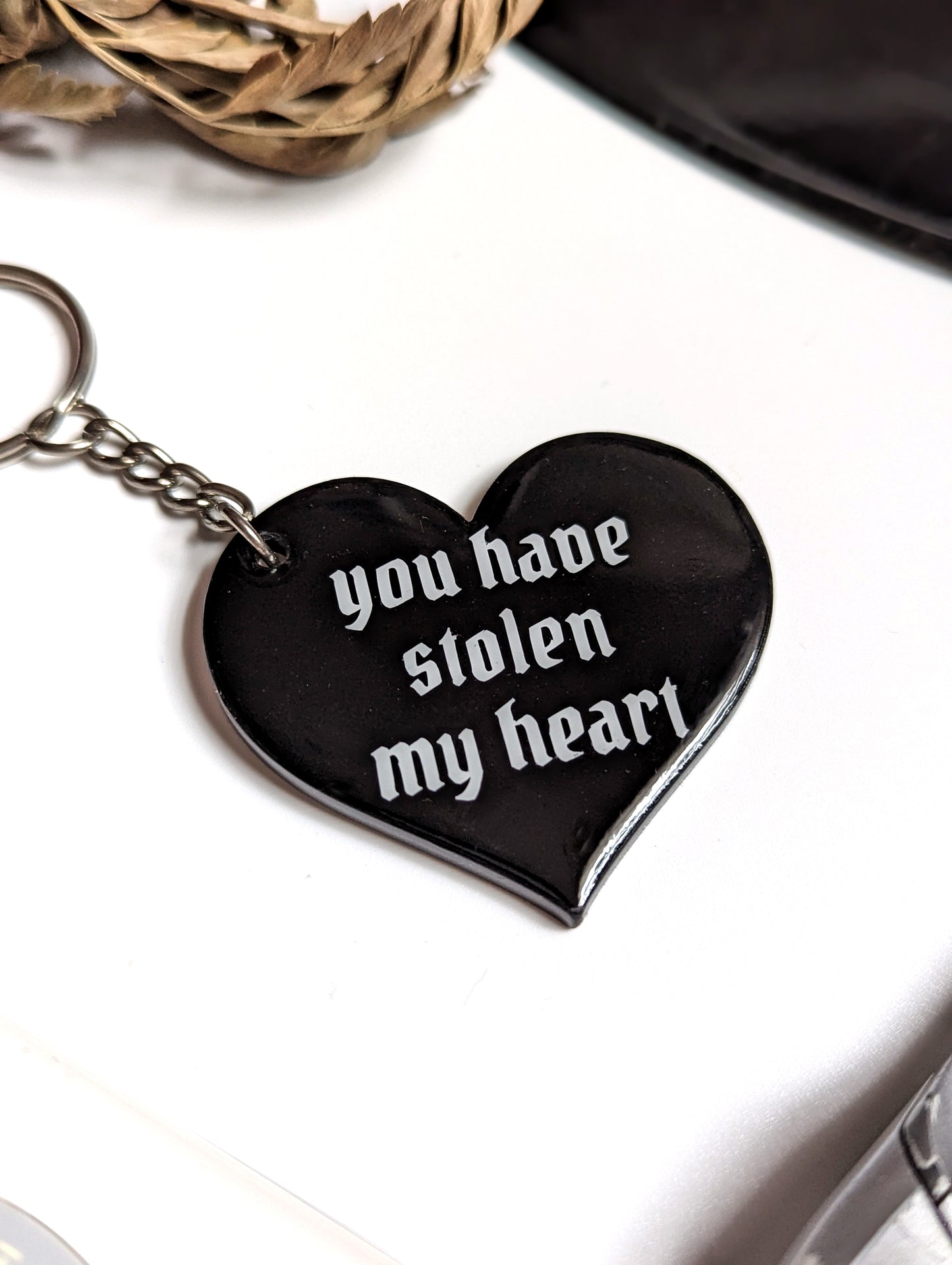 You Have Stolen my Heart Keychain