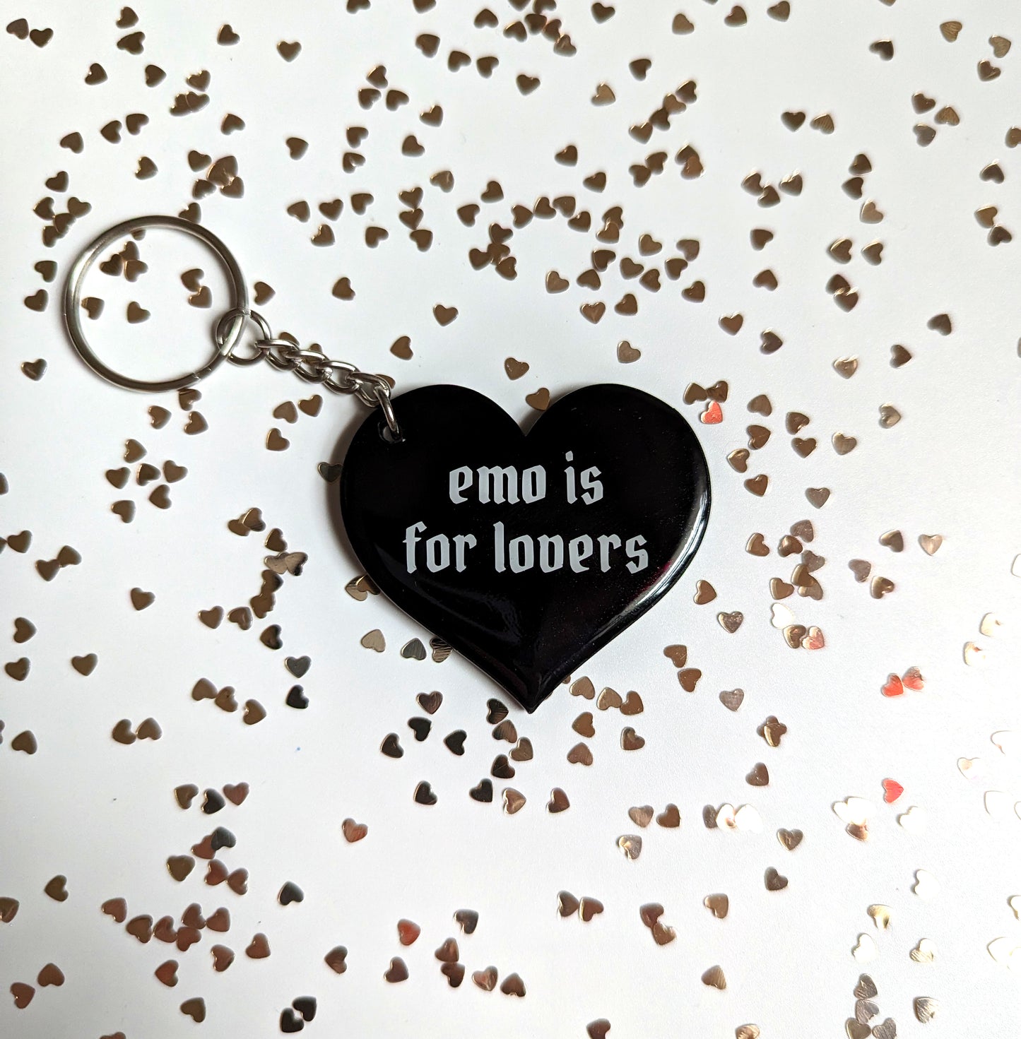 Emo is for Lovers Keychain