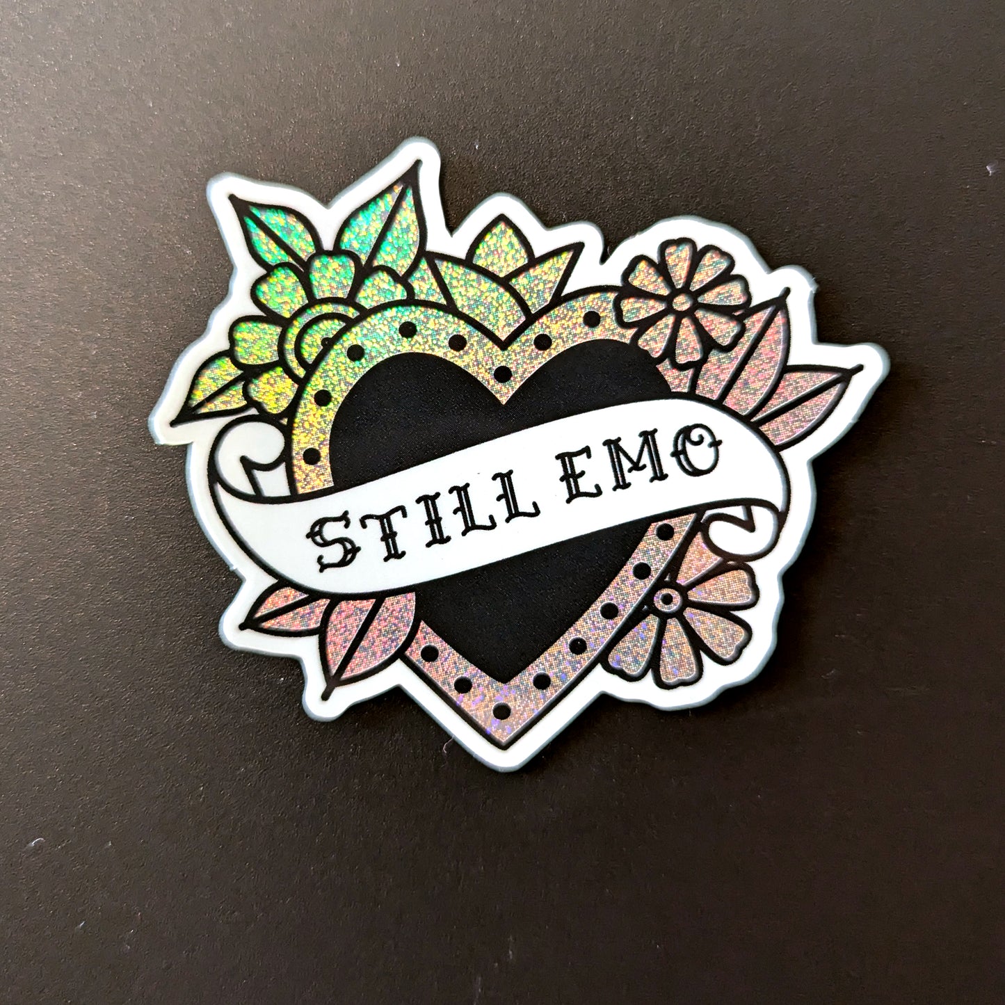 Still Emo Glitter Sticker