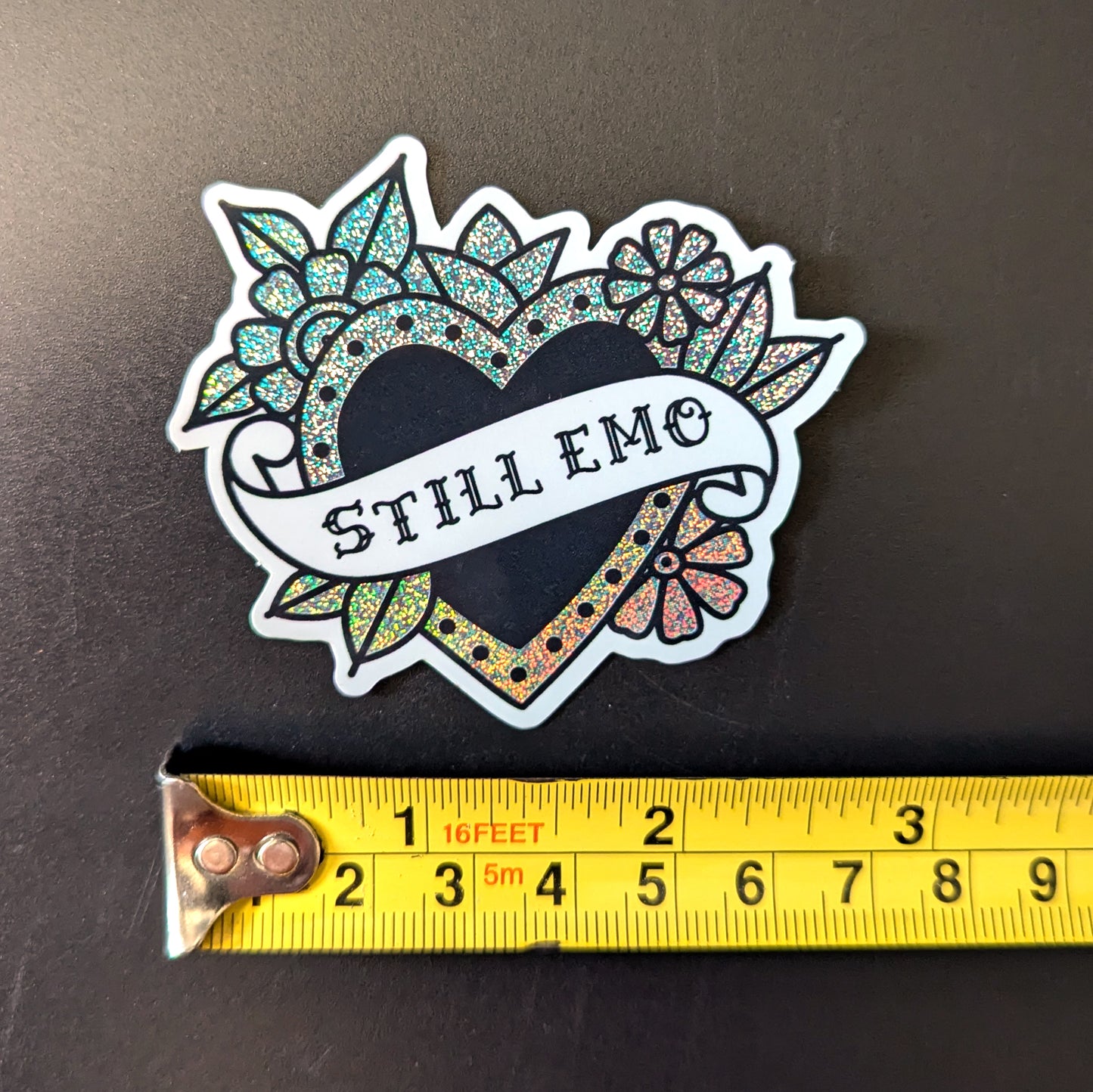 Still Emo Glitter Sticker