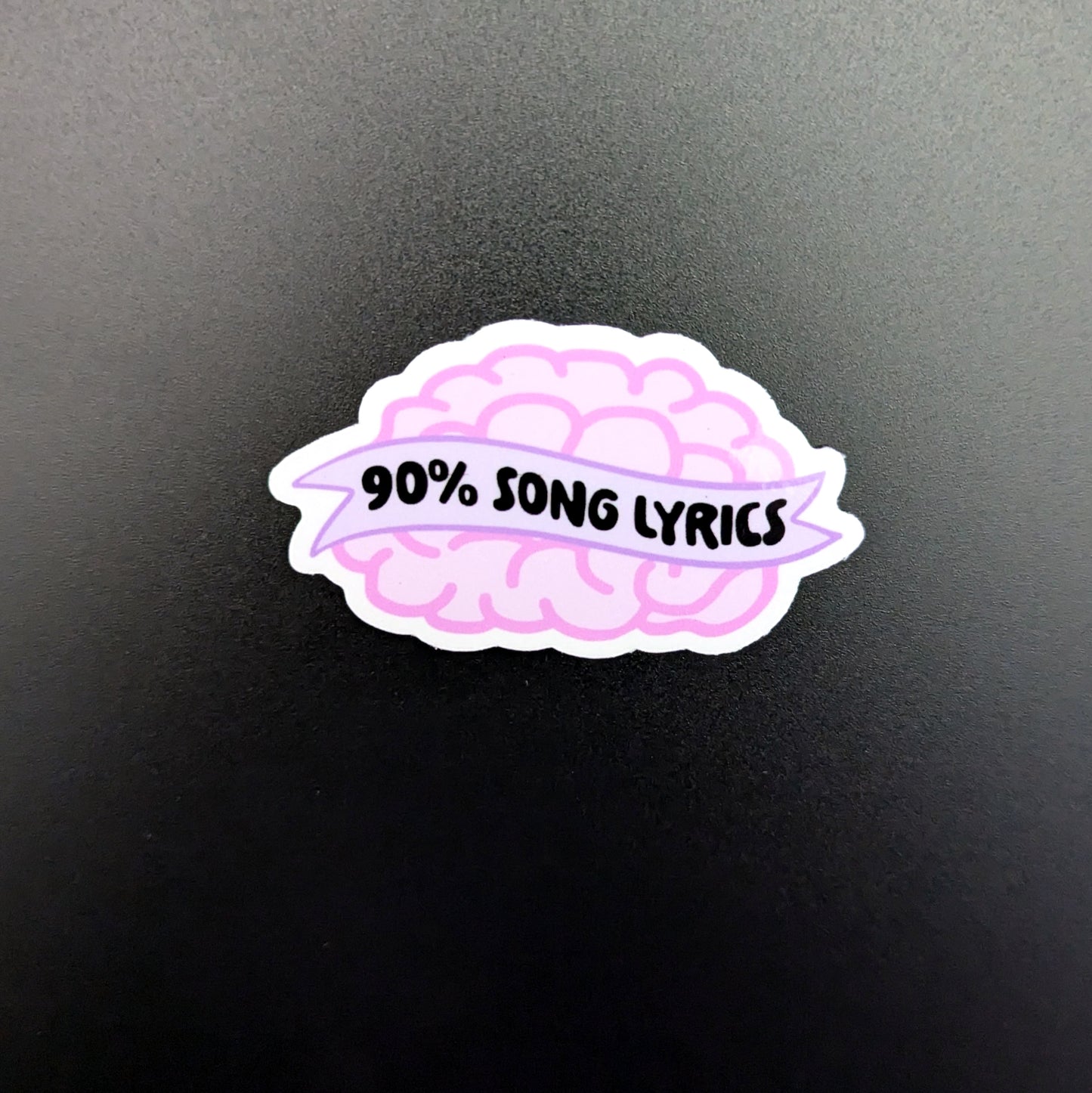 90% Song Lyrics sticker