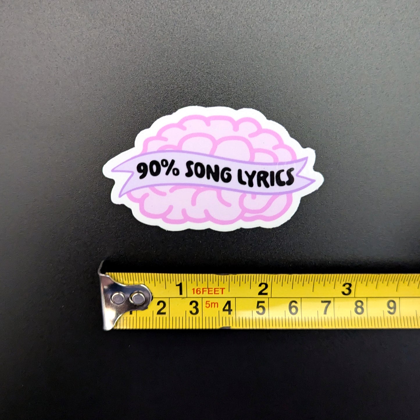 90% Song Lyrics sticker