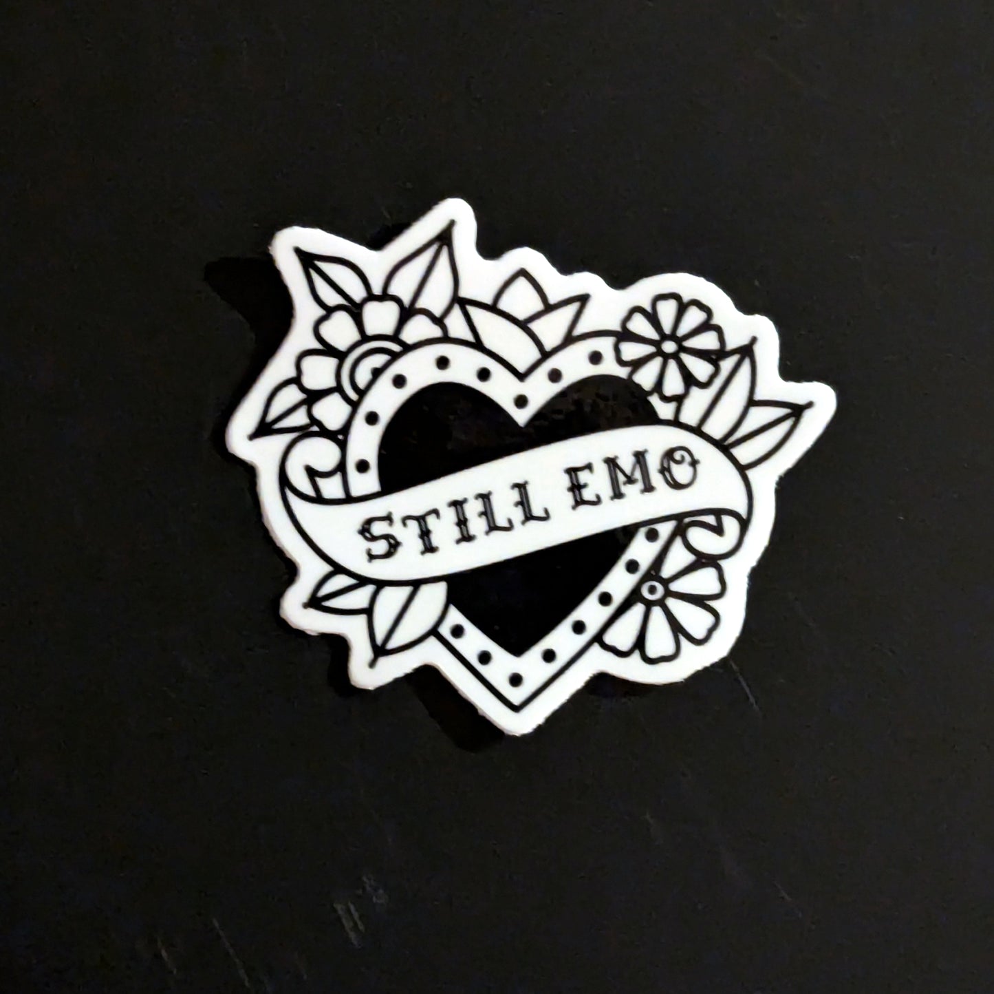 Still Emo Heart Sticker