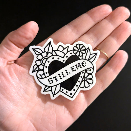 Still Emo Heart Sticker