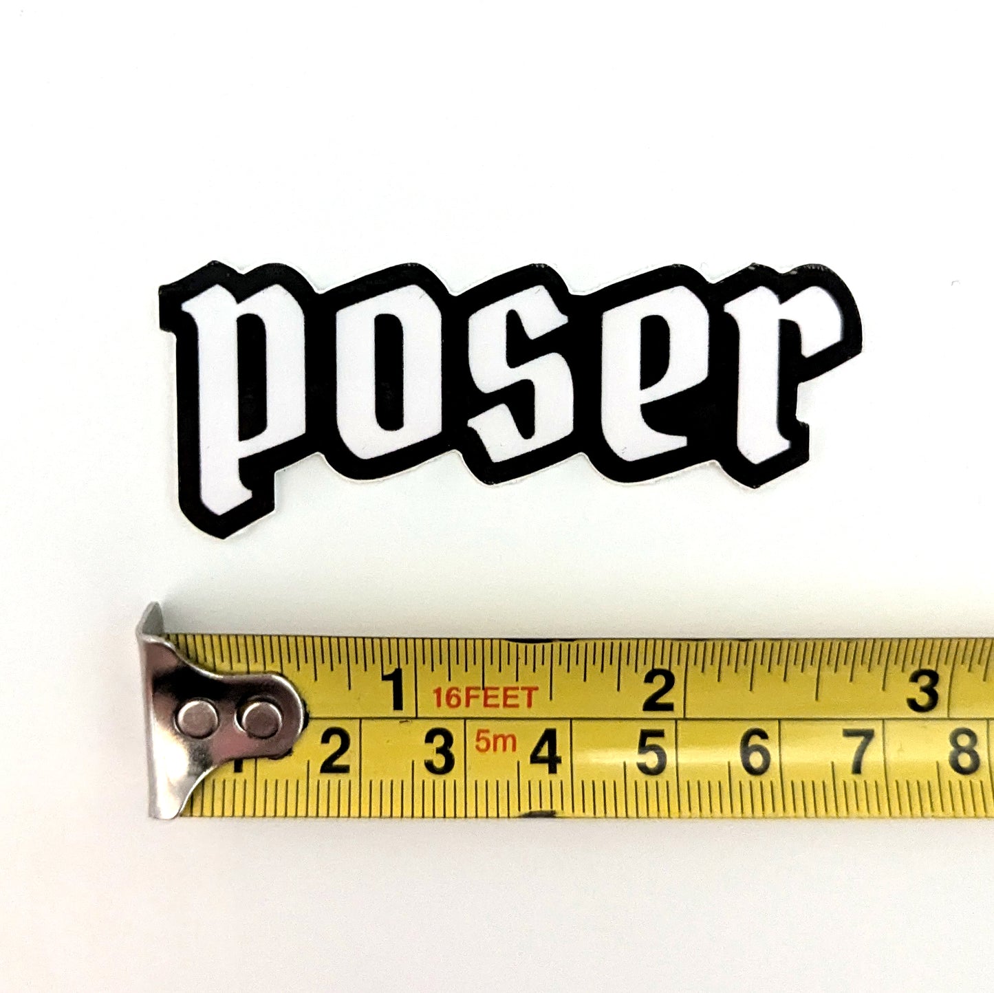 Poser sticker