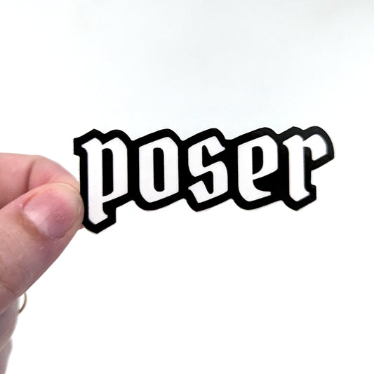 Poser sticker