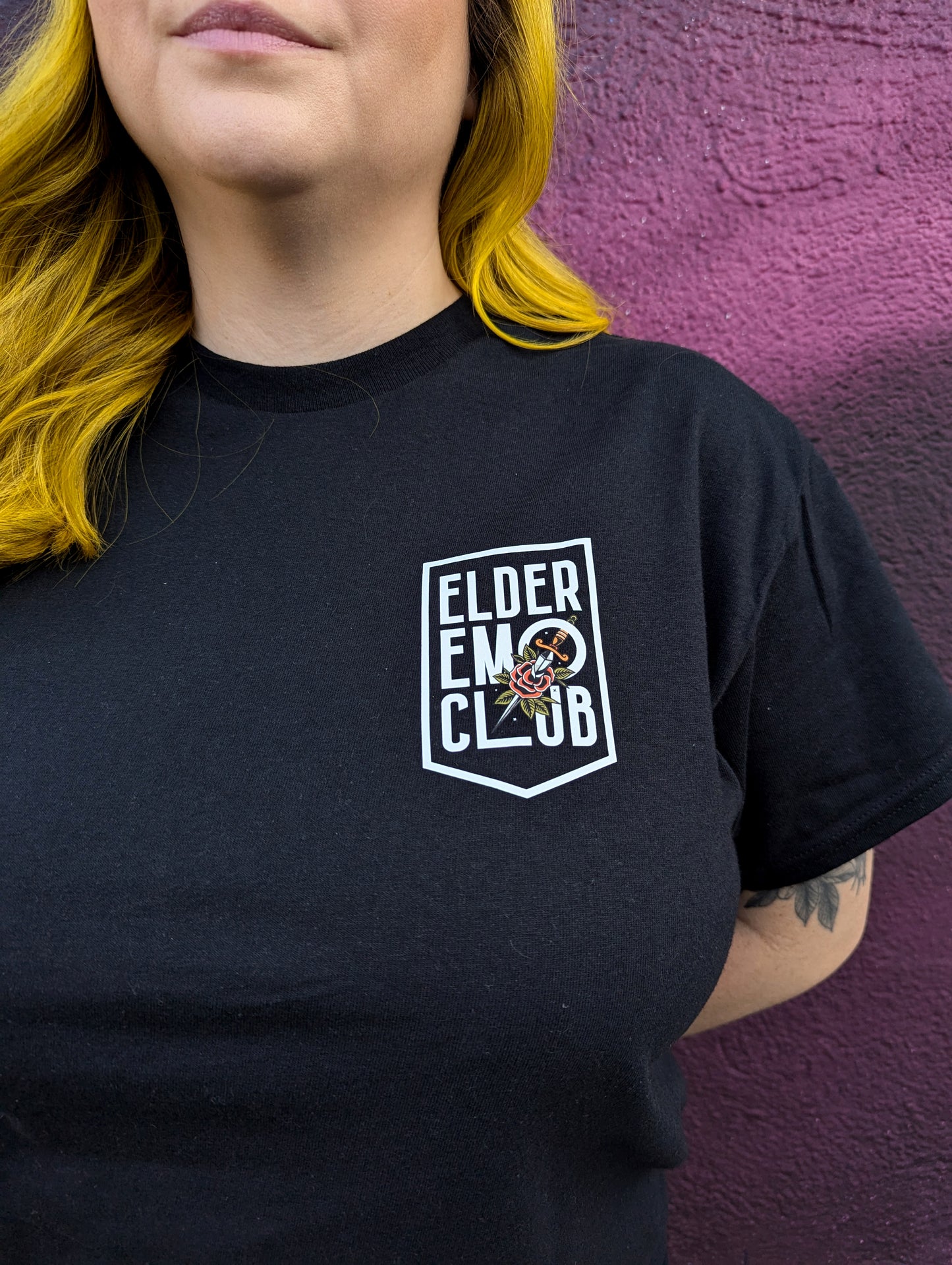 Elder Emo Club Emblem shirt