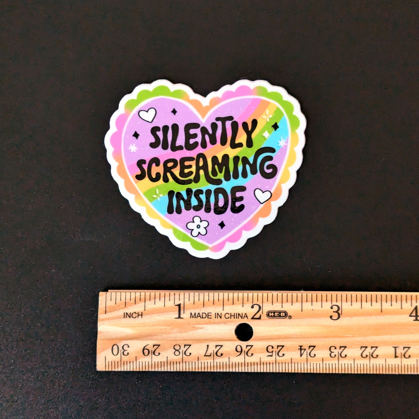 Silently Screaming Inside Sticker