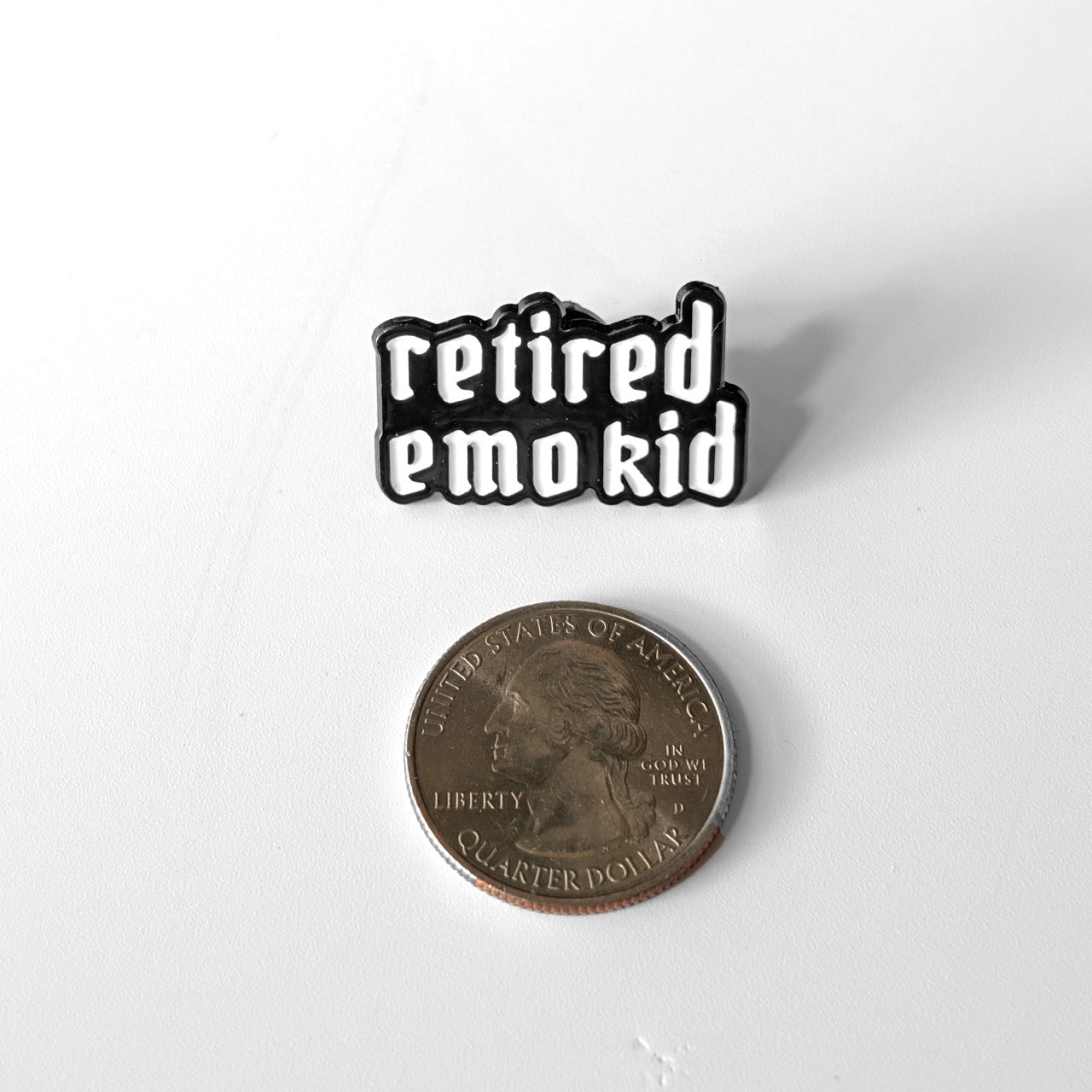 "Retired Emo Kid" Enamel Pin