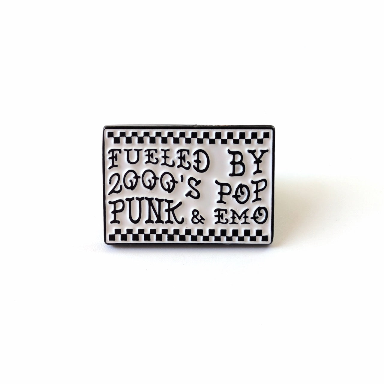 Fueled by 2000s Pop Punk and Emo Enamel Pin