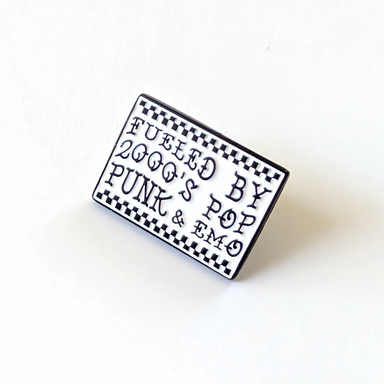 Fueled by 2000s Pop Punk and Emo Enamel Pin