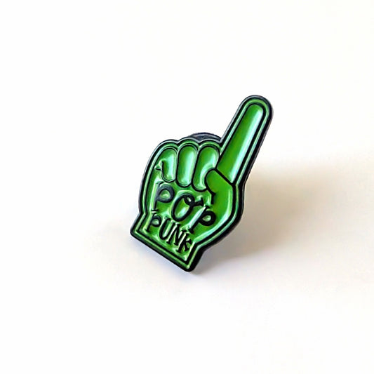Pop Punk Finger Enamel Pin