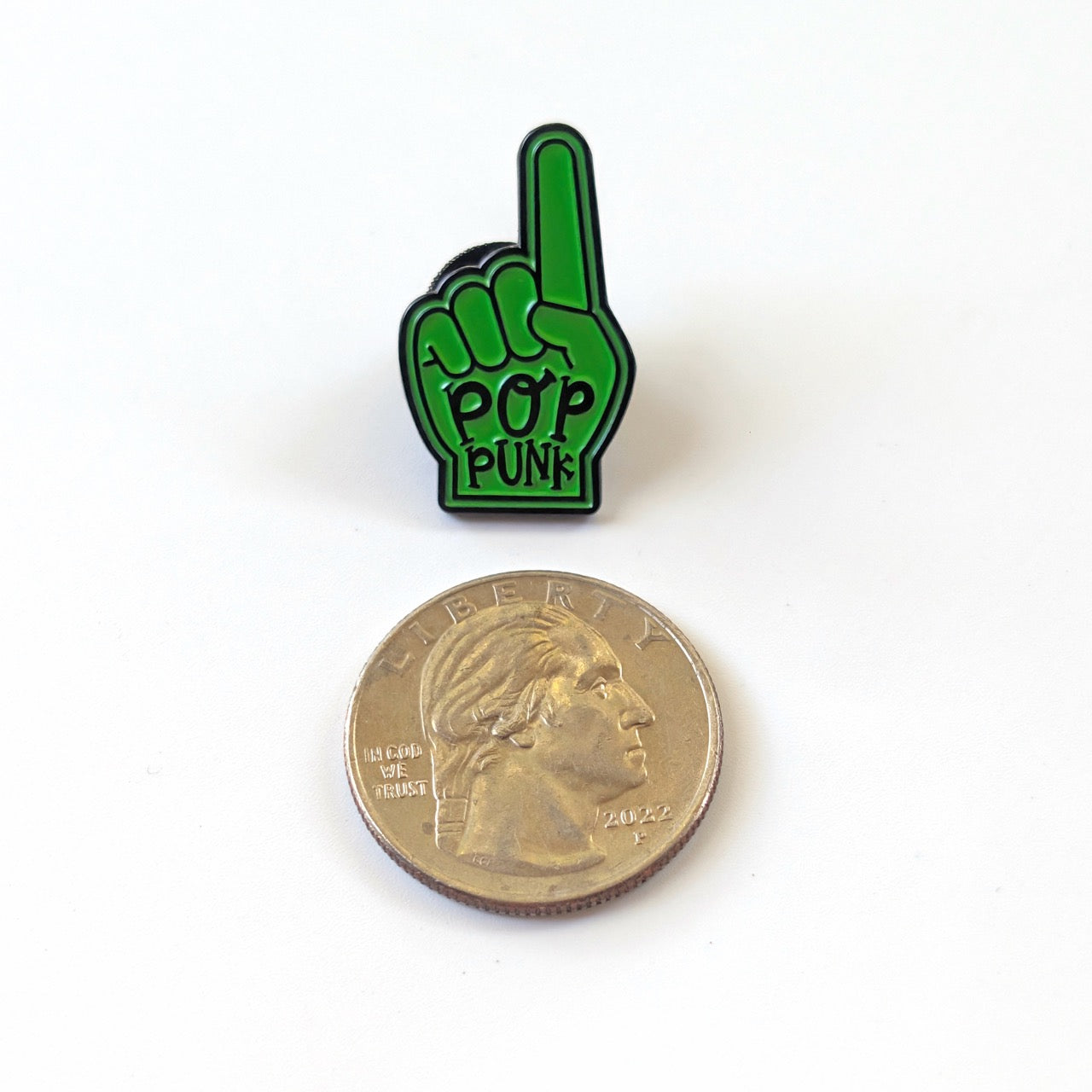 Pop Punk Finger Enamel Pin