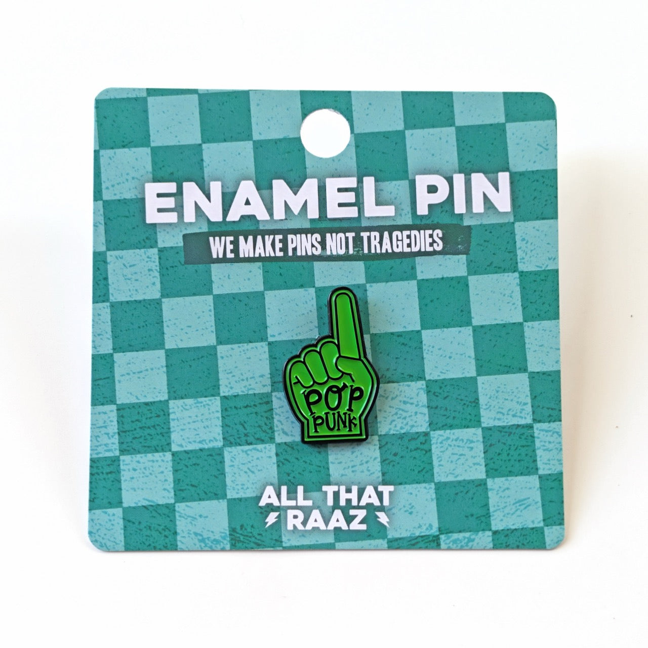Pop Punk Finger Enamel Pin