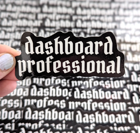 Dashboard Professional Sticker