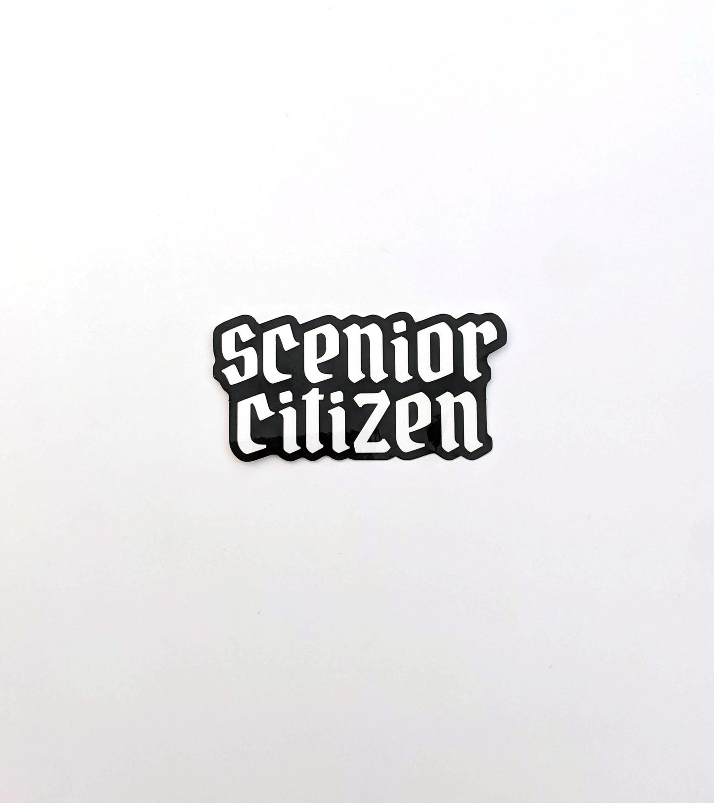 Scenior Citizen Sticker