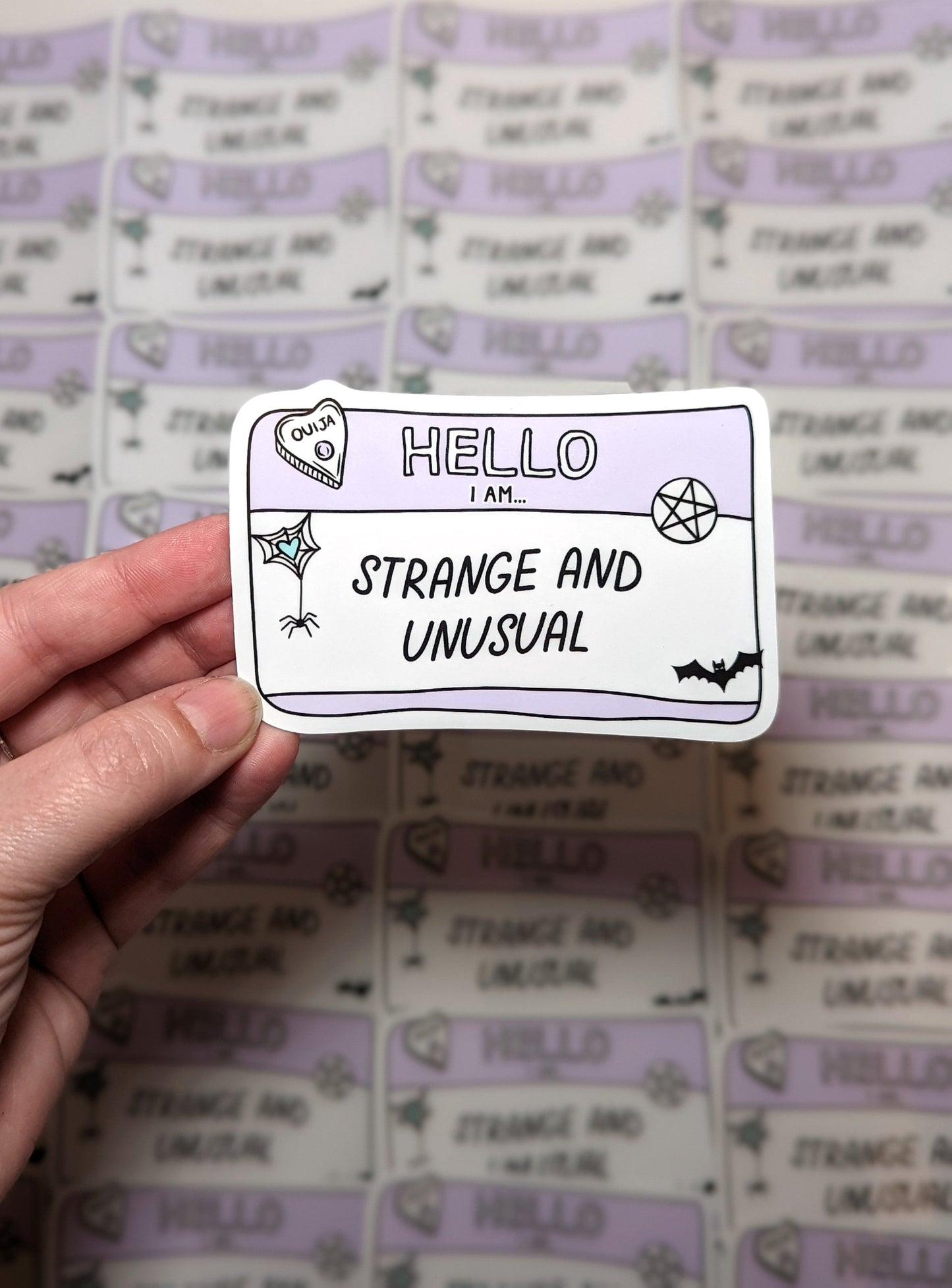 I Am Strange and Unusual Sticker